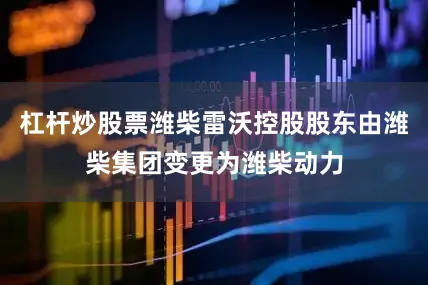 杠杆炒股票潍柴雷沃控股股东由潍柴集团变更为潍柴动力