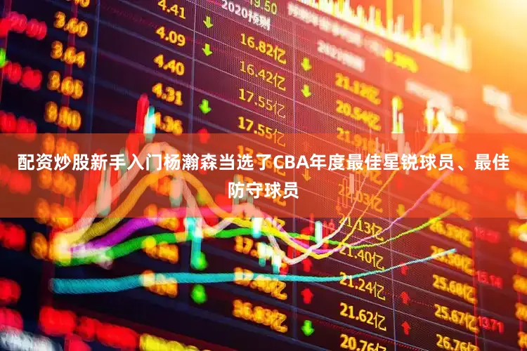 配资炒股新手入门杨瀚森当选了CBA年度最佳星锐球员、最佳防守球员